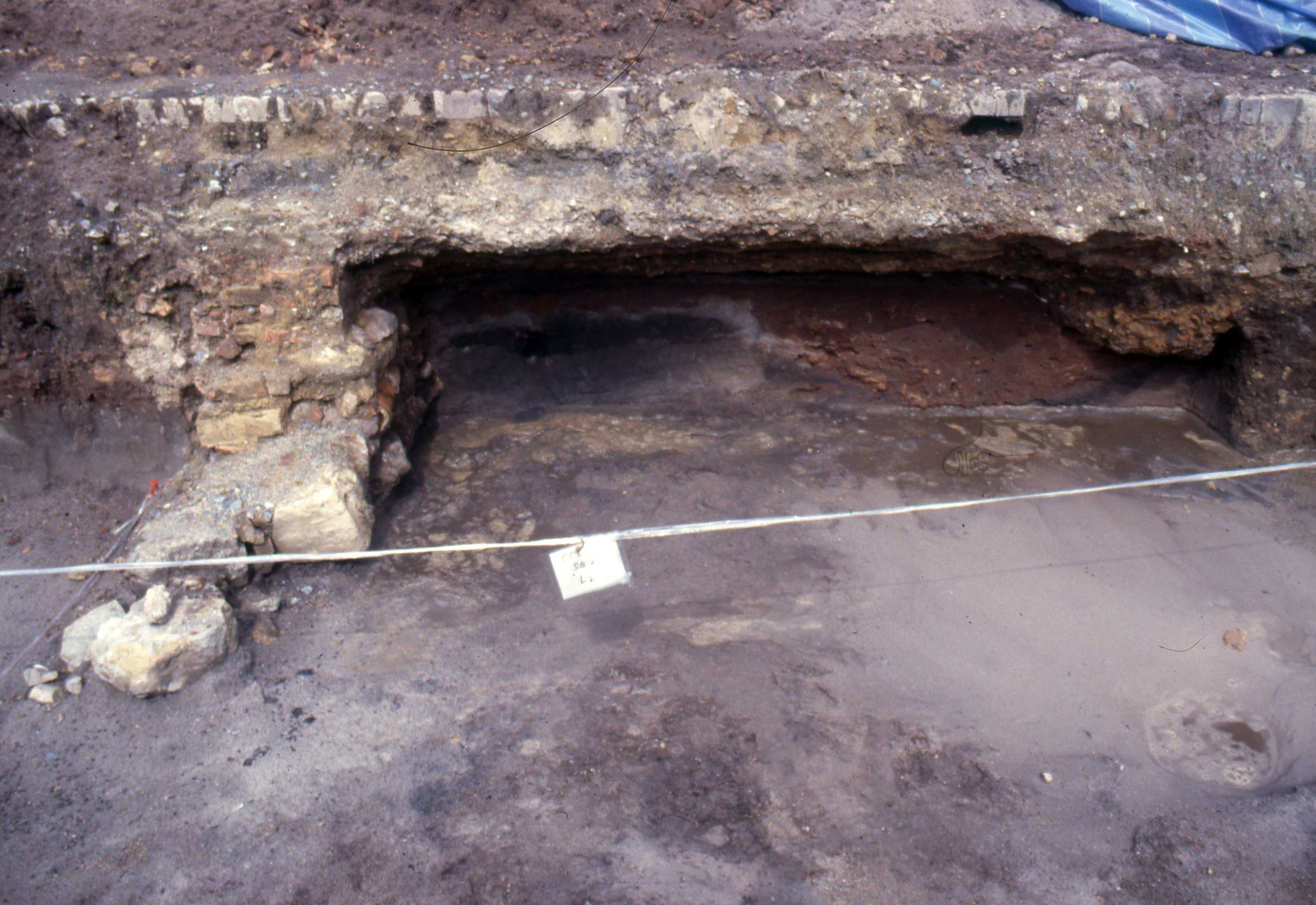 Stratigraphy of northwest profile, Unit II-1 M1.