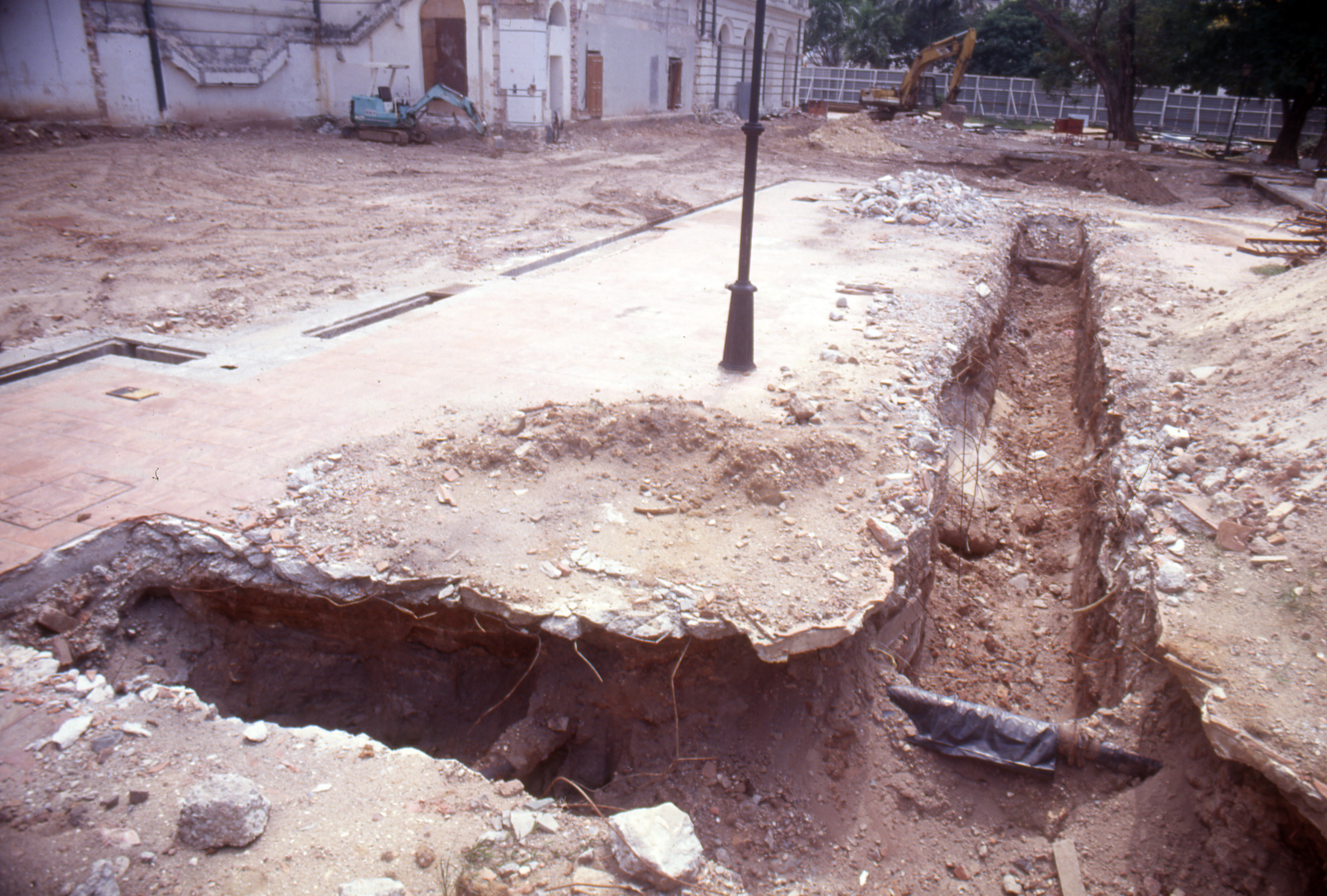 Figure 5. Initial trenches excavated at the EMP site.