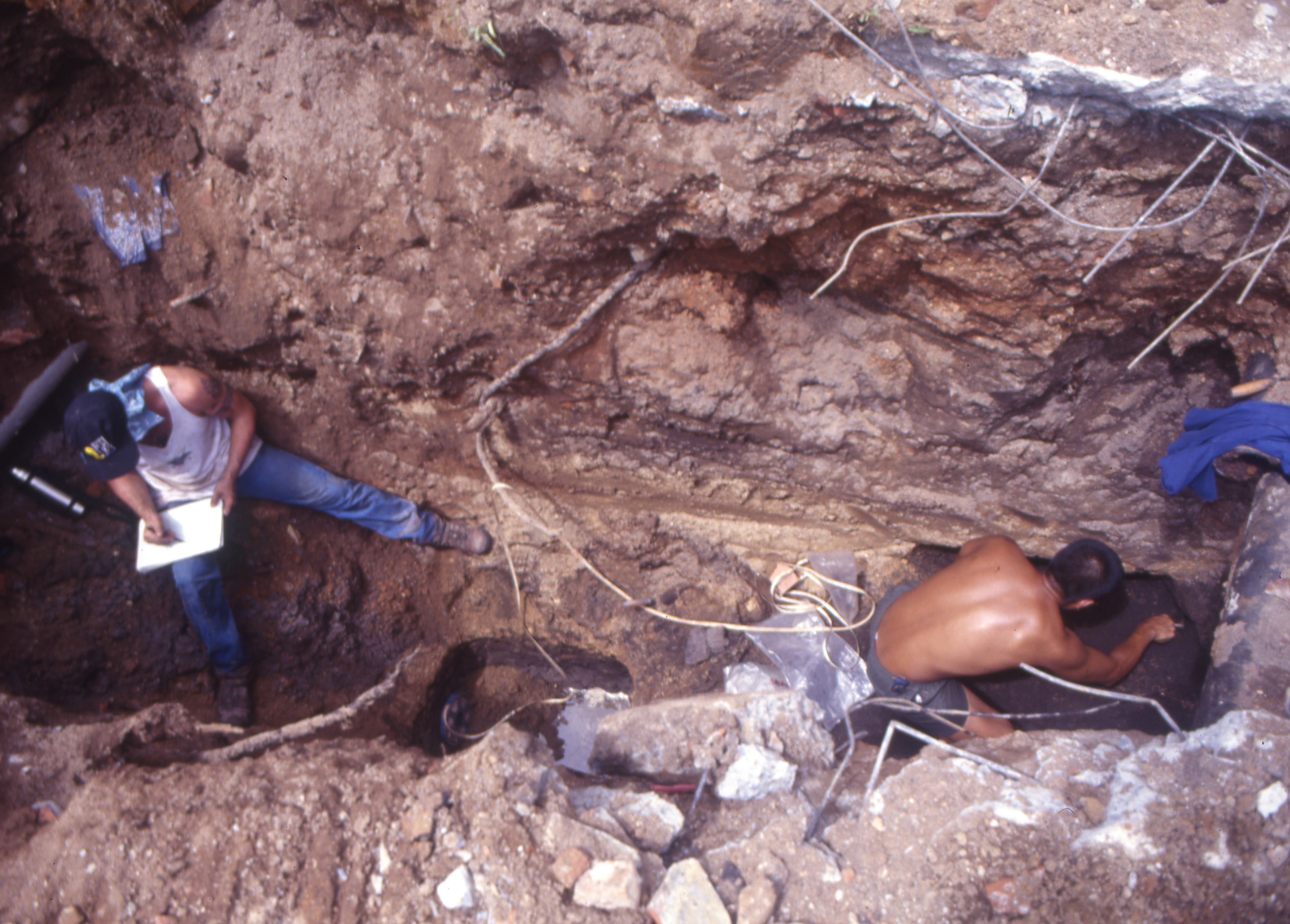Figure 6. Latinis and Chen in trench