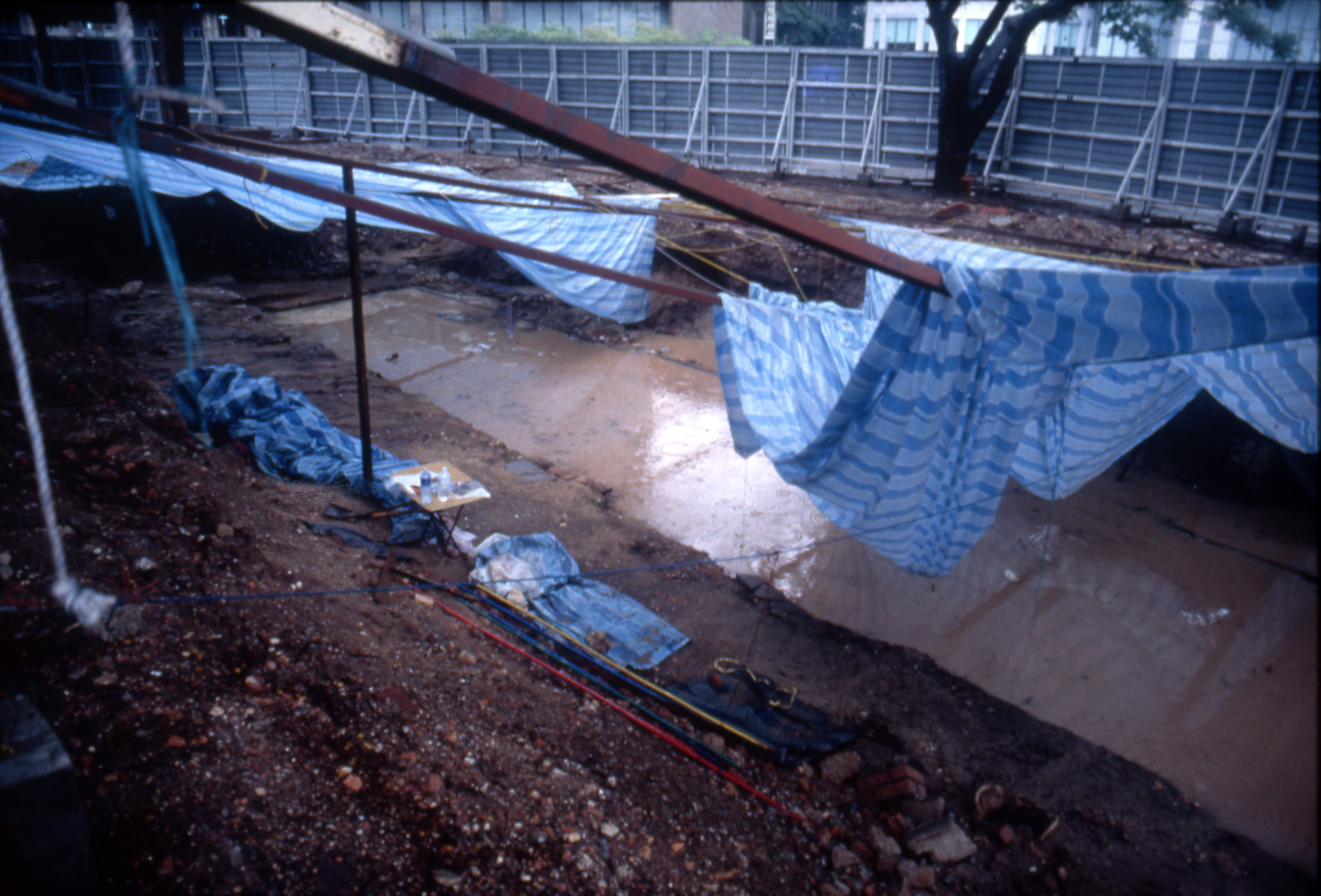 Figure 8. Impact of flooding on the site in May-June 1998