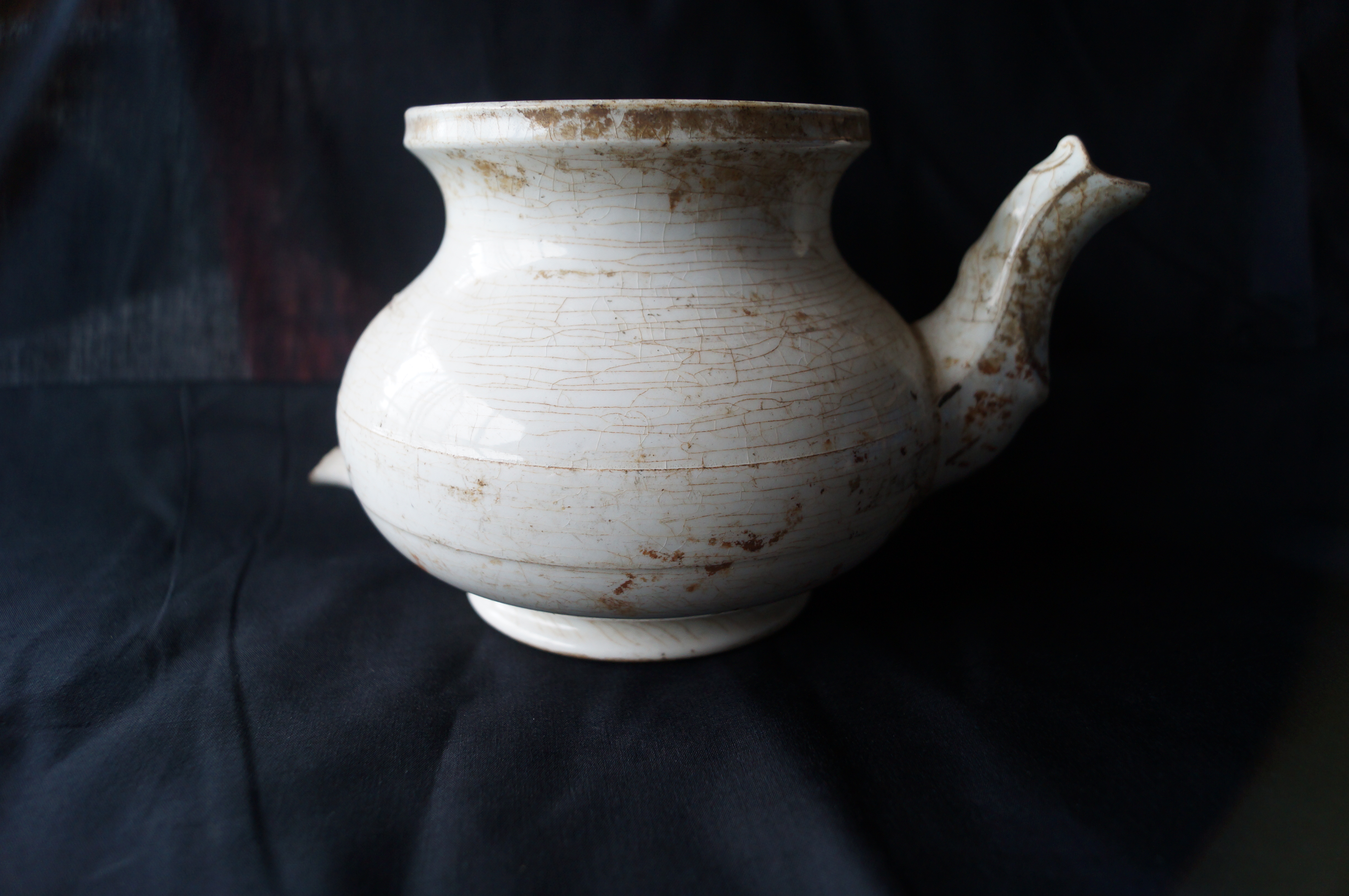 Fig 10a. Regout Maastricht white pitcher side view