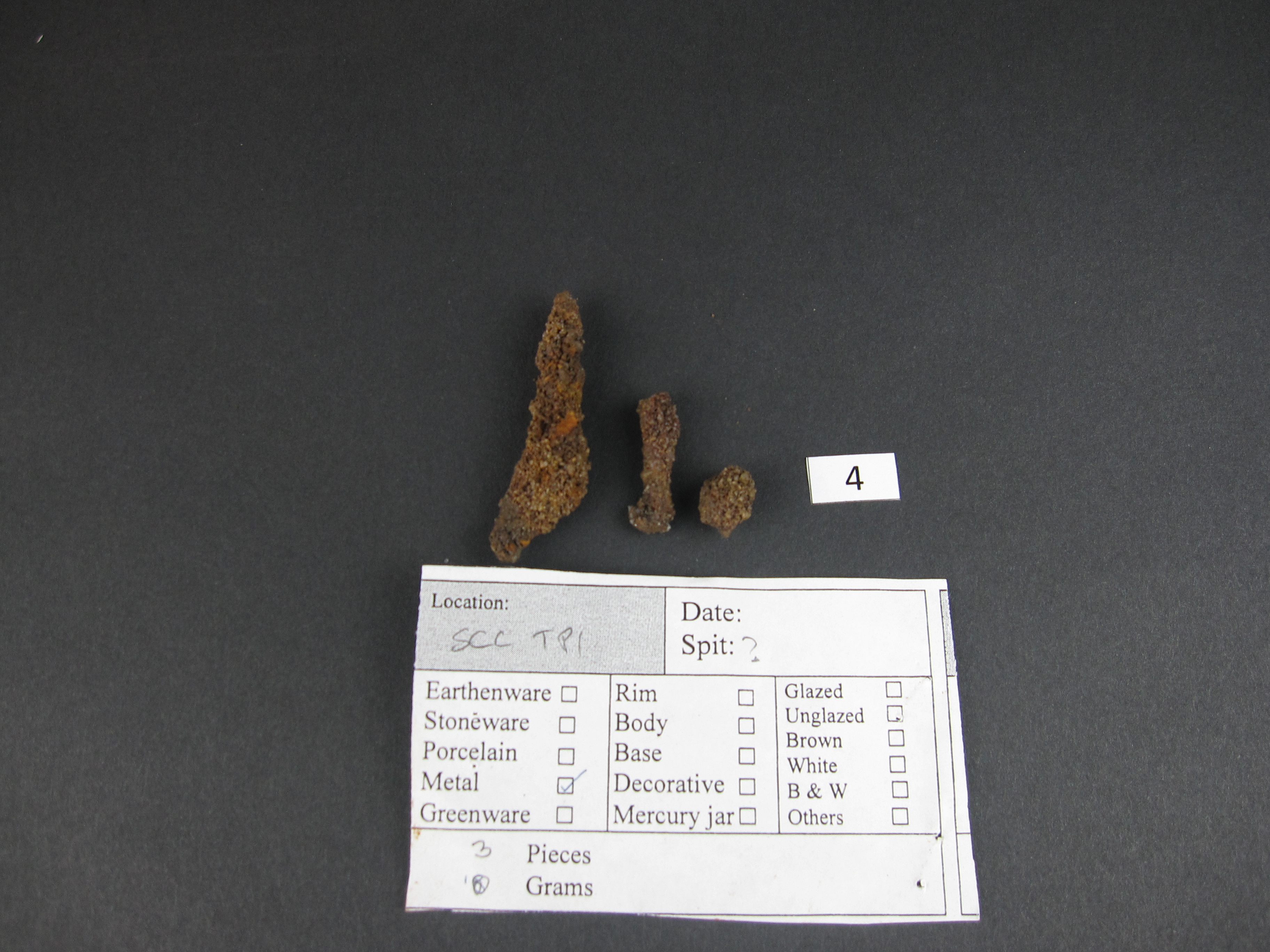 <strong>Plate 1</strong> Iron slags before treatment