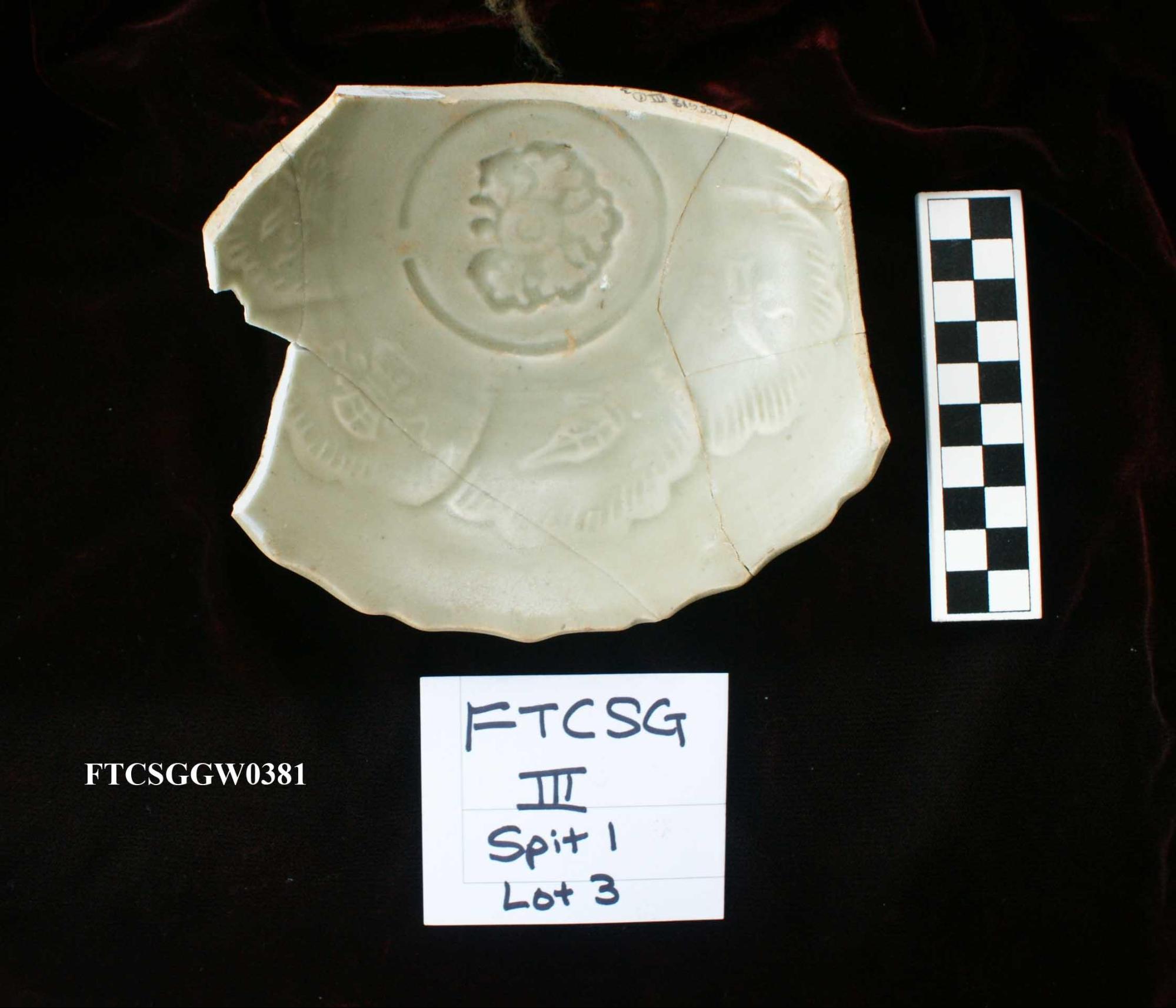 Figure 48. Interior of green porcelain bowl